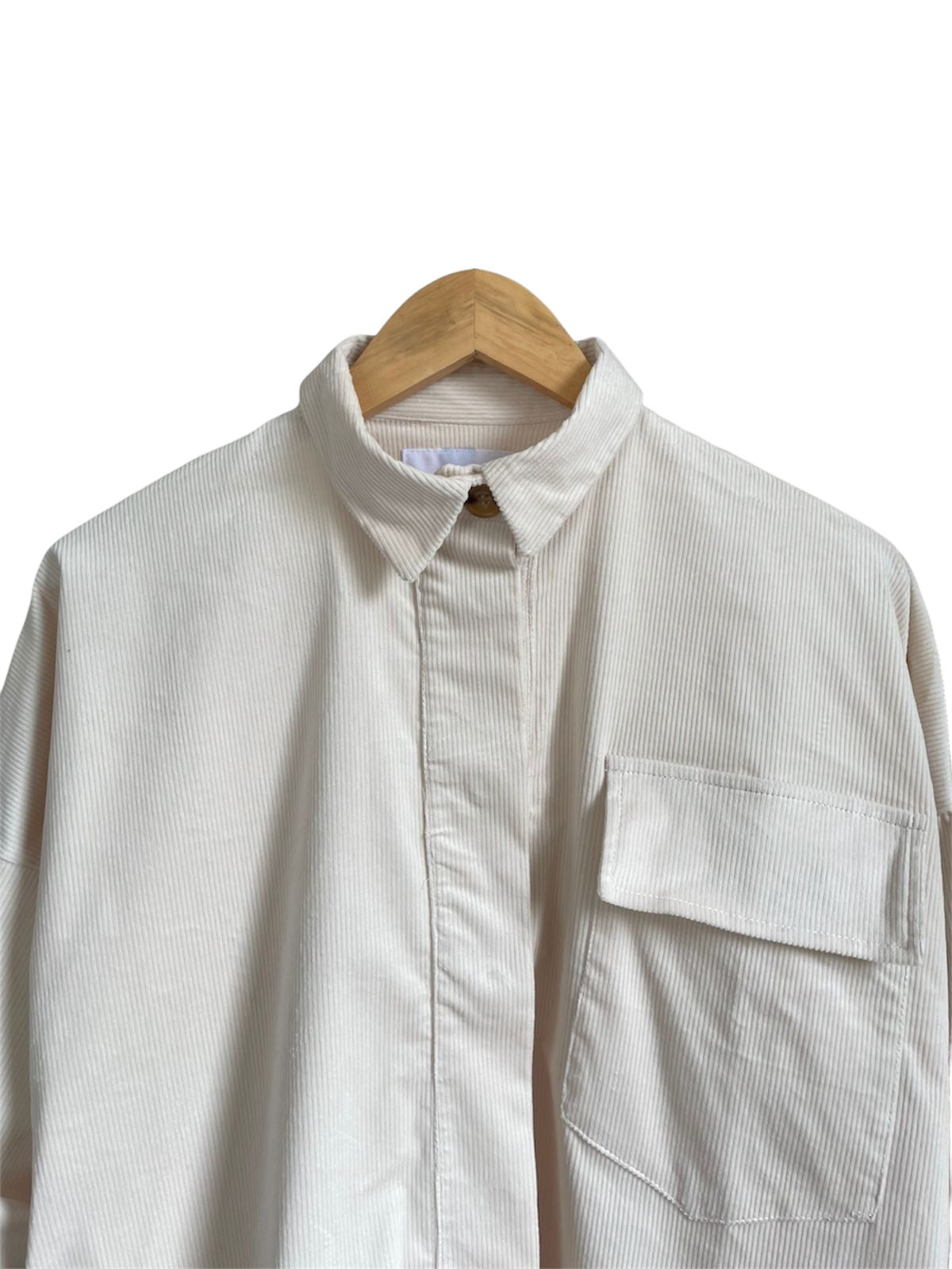 Long shirt Lirica corduroy raw