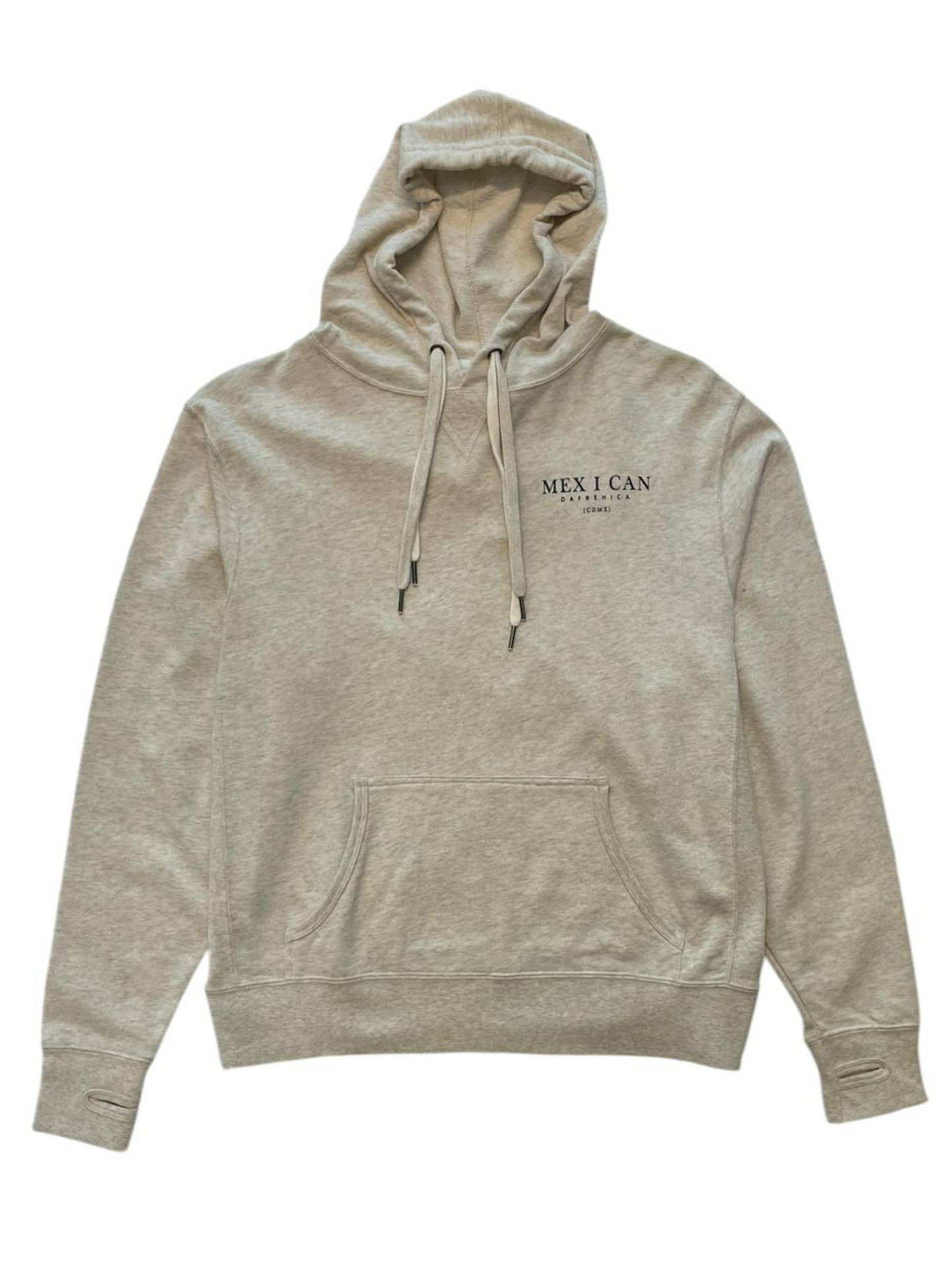 Hoodie Unisex Terry Pullover Oatmeal MEX I CAN 2