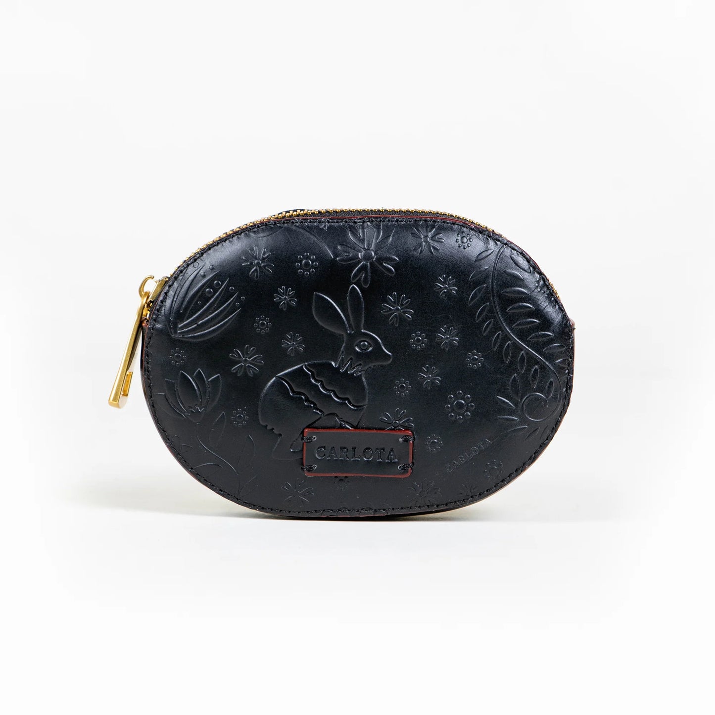 Oval Coin Purse Liebre Black