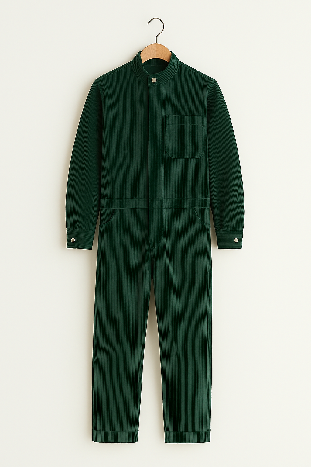 Jumpsuit Flavia corduroy green bottle