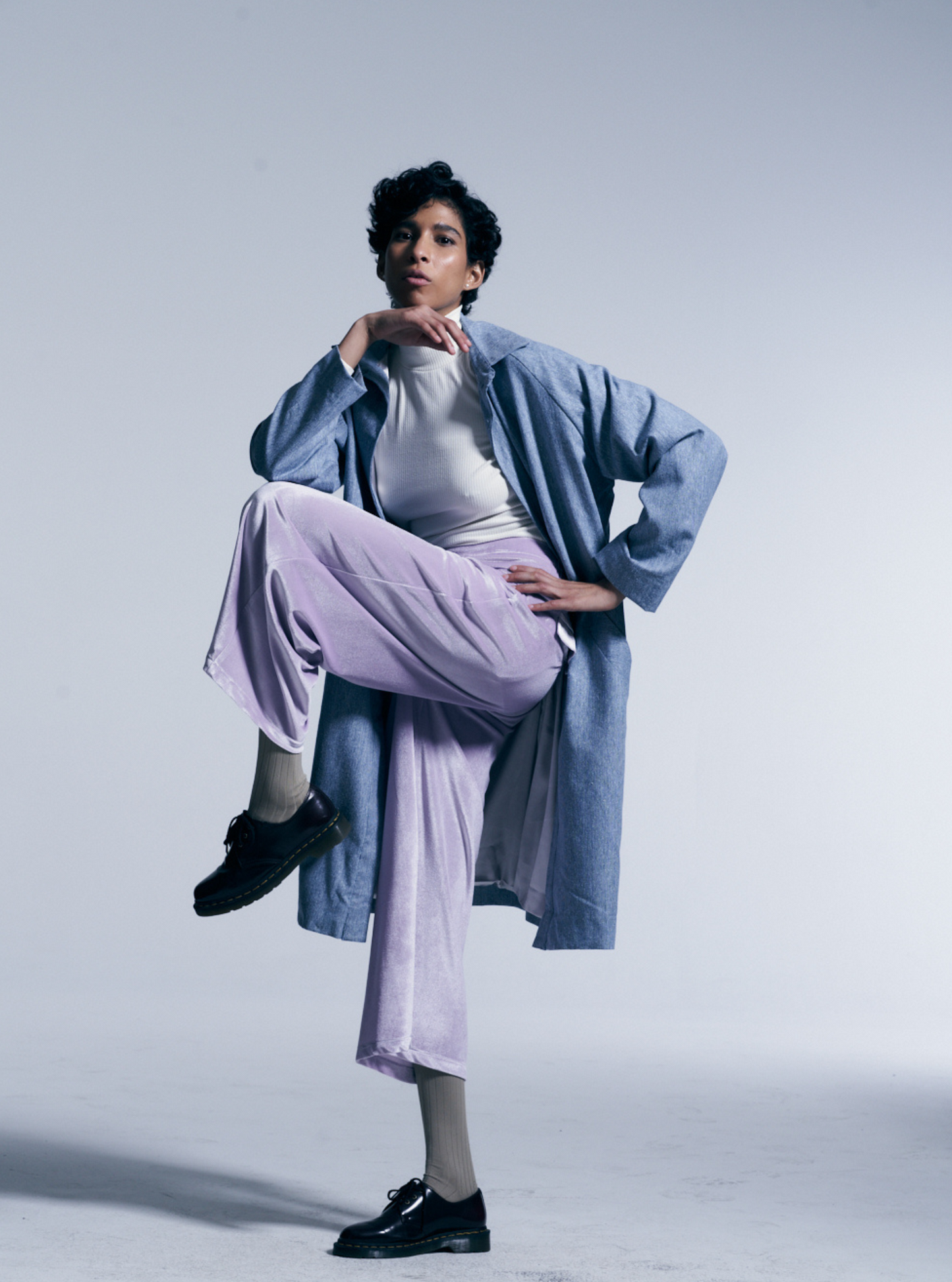 Pant Culotte Violeta Velvet Lilac