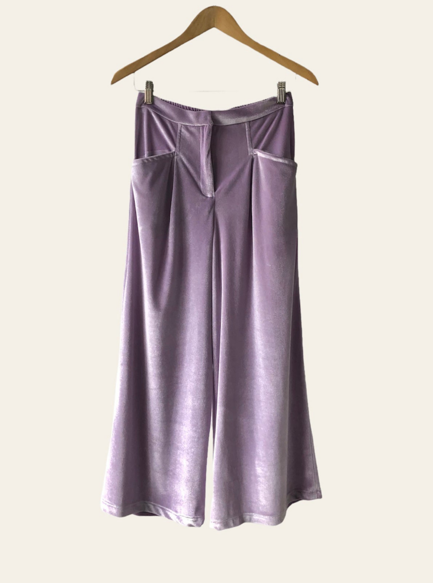 Pant Culotte Violeta Velvet Lilac