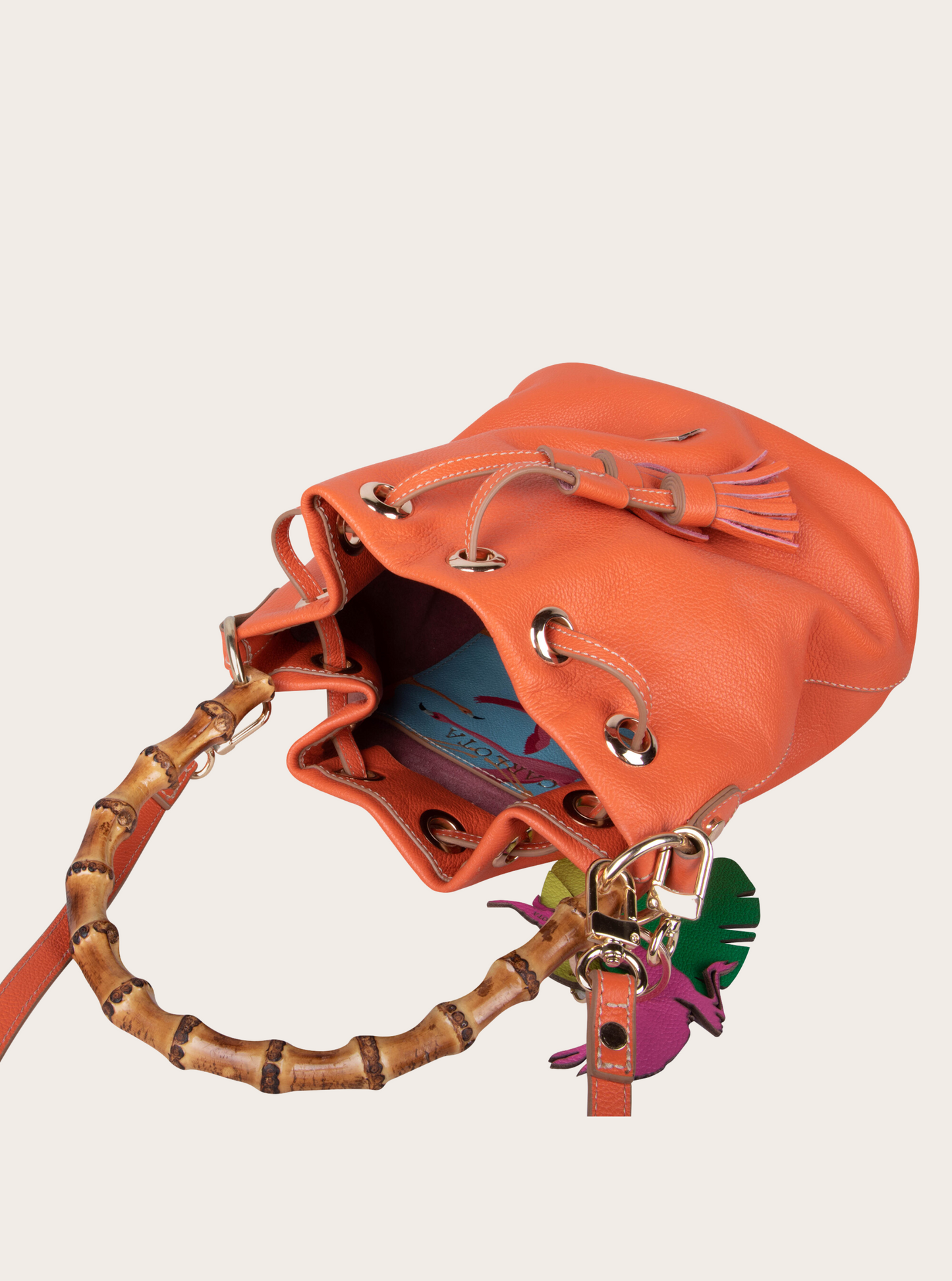 Bucket bag Flamingo orange