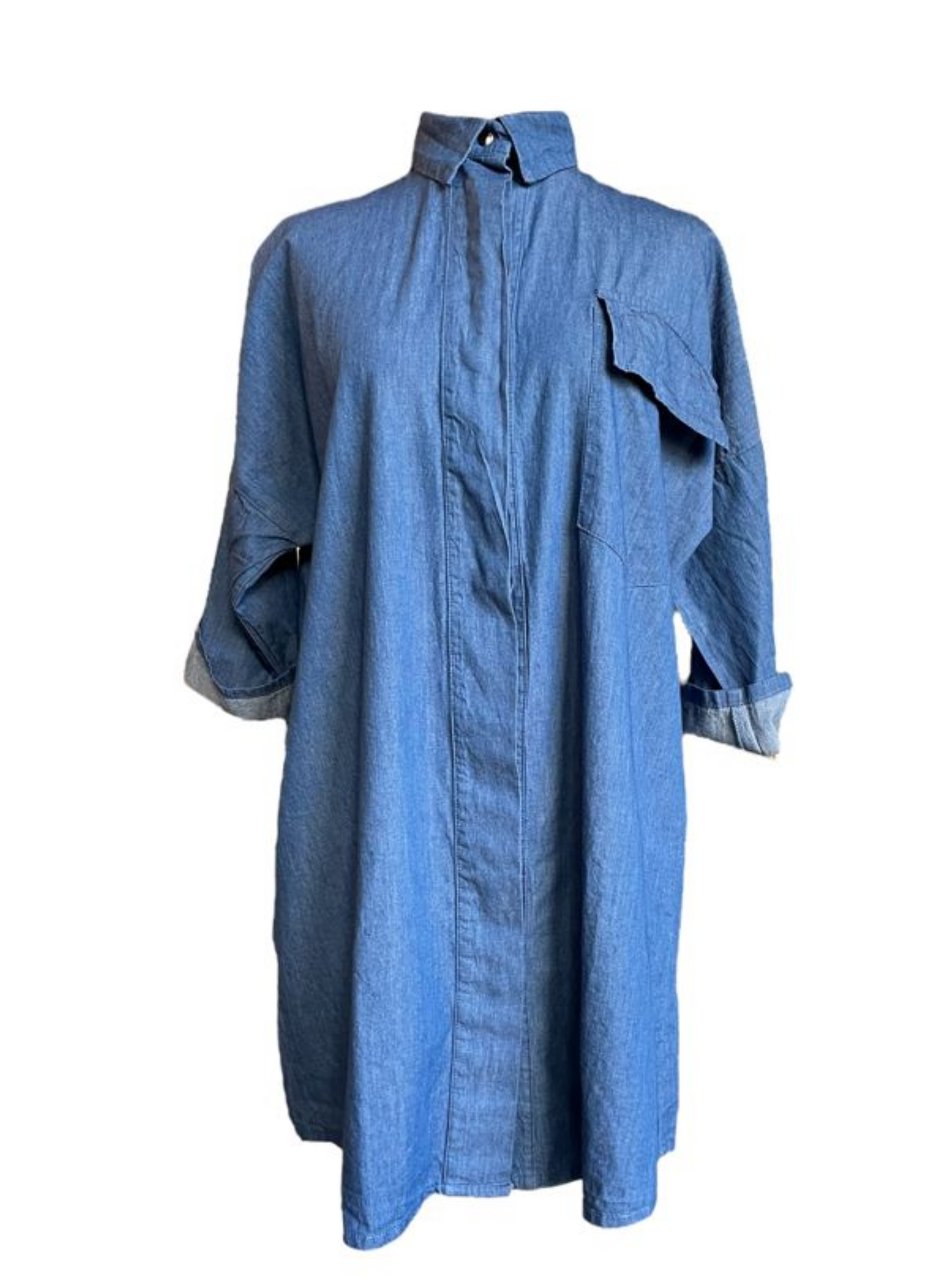 Long shirt Lirica blue denim