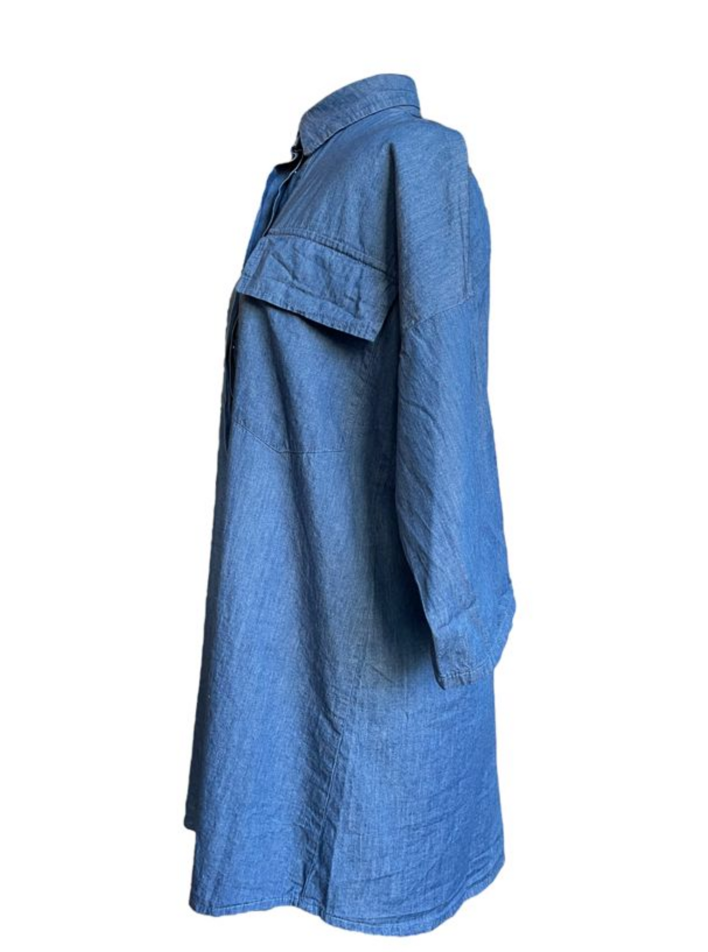 Long shirt Lirica blue denim