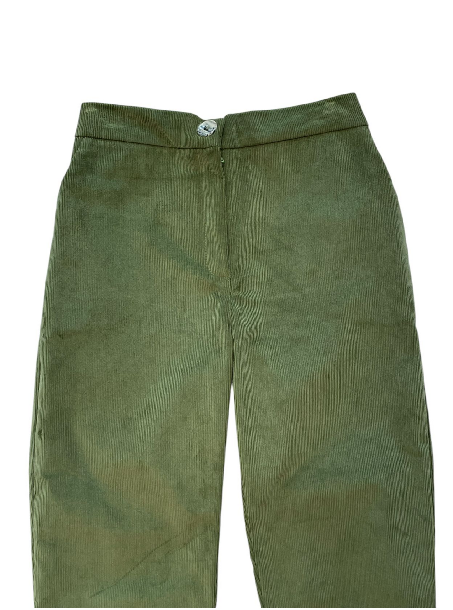 Pant Merlina corduroy soft green