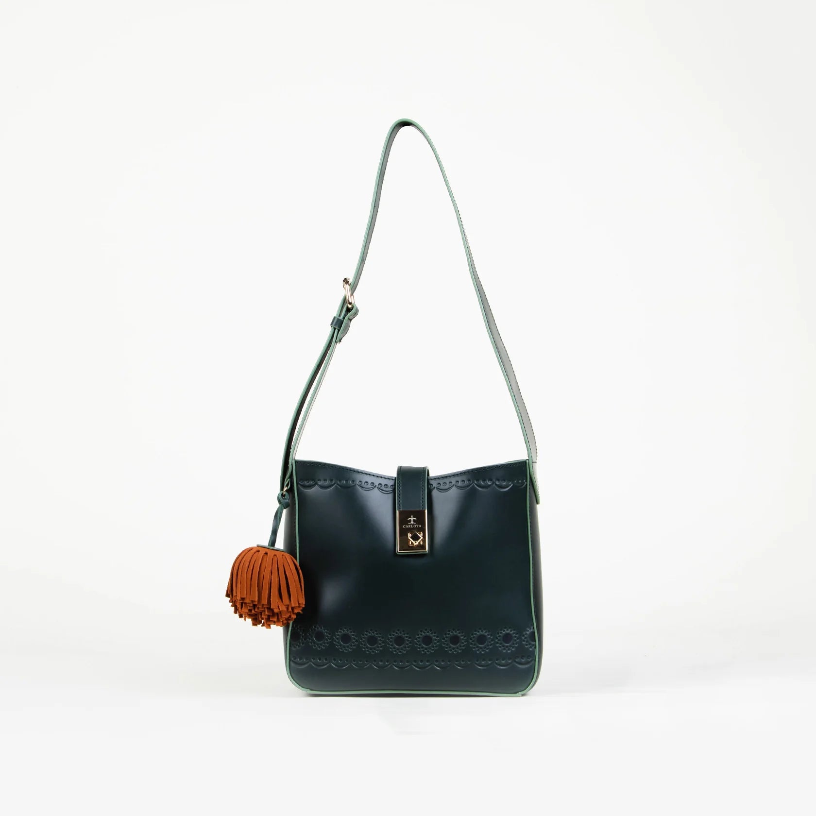 Shoulder Bag Maceta Green. CC431