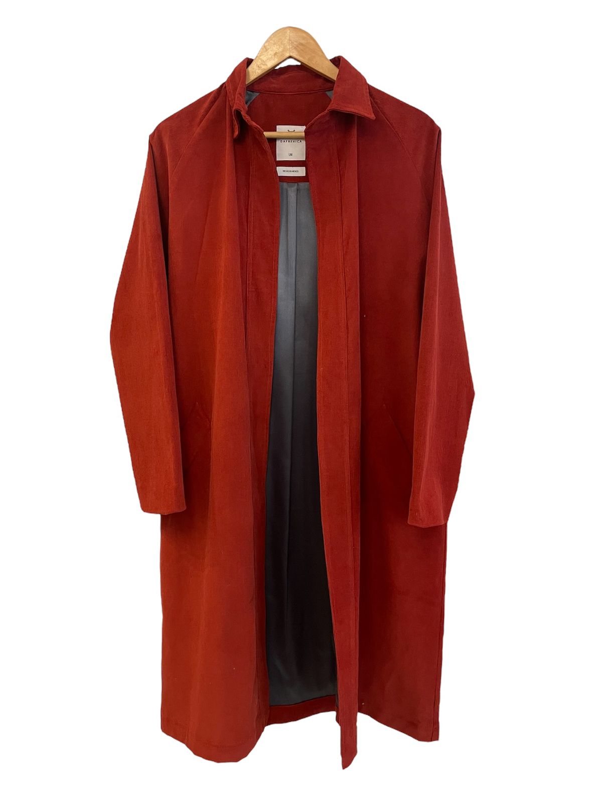 Maxi coat Olethea corduroy maroon