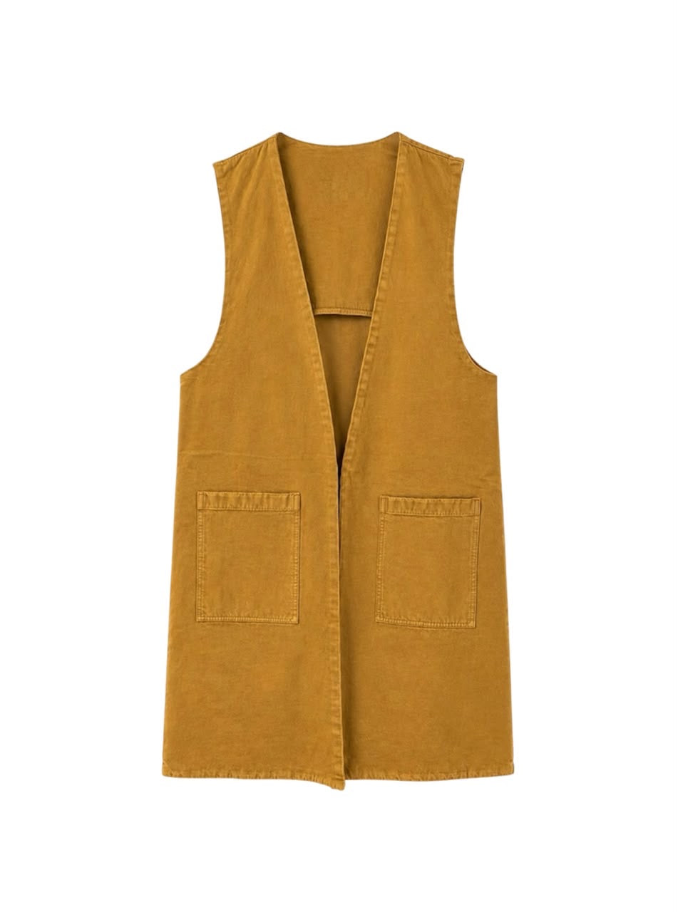 Vest Sally Mustard Denim