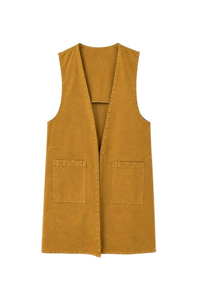 Vest Sally Mustard Denim