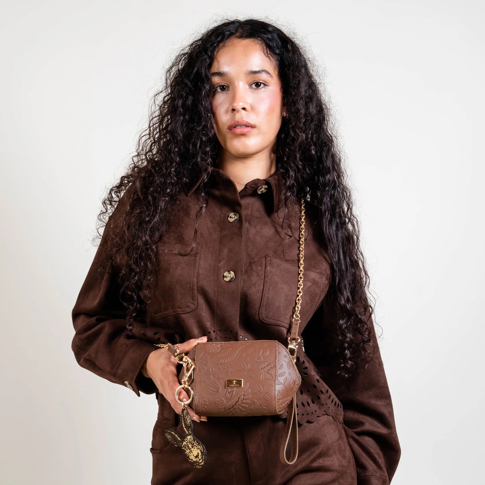 Crossbody Liebre Chain Tobacco CC454