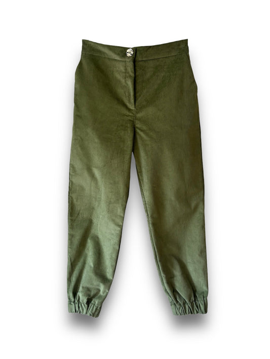 Pant Merlina corduroy soft green