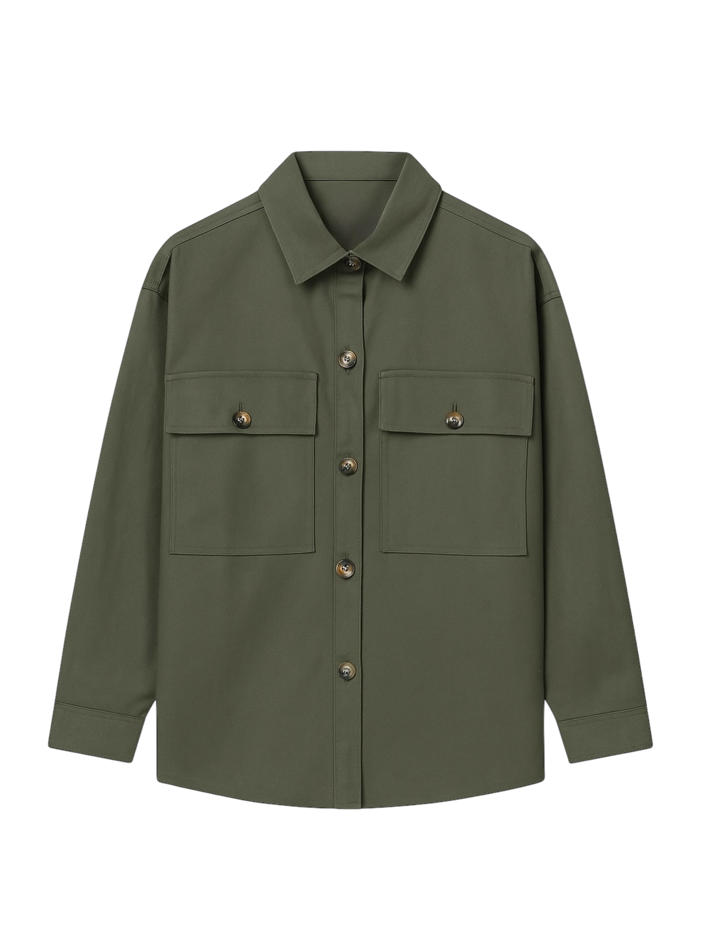 Jacket Gadea Olive Buttons