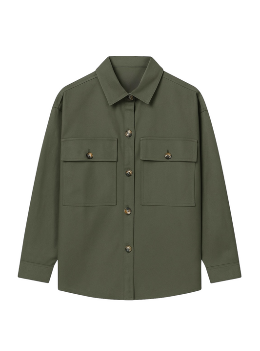 Jacket Gadea Olive Buttons