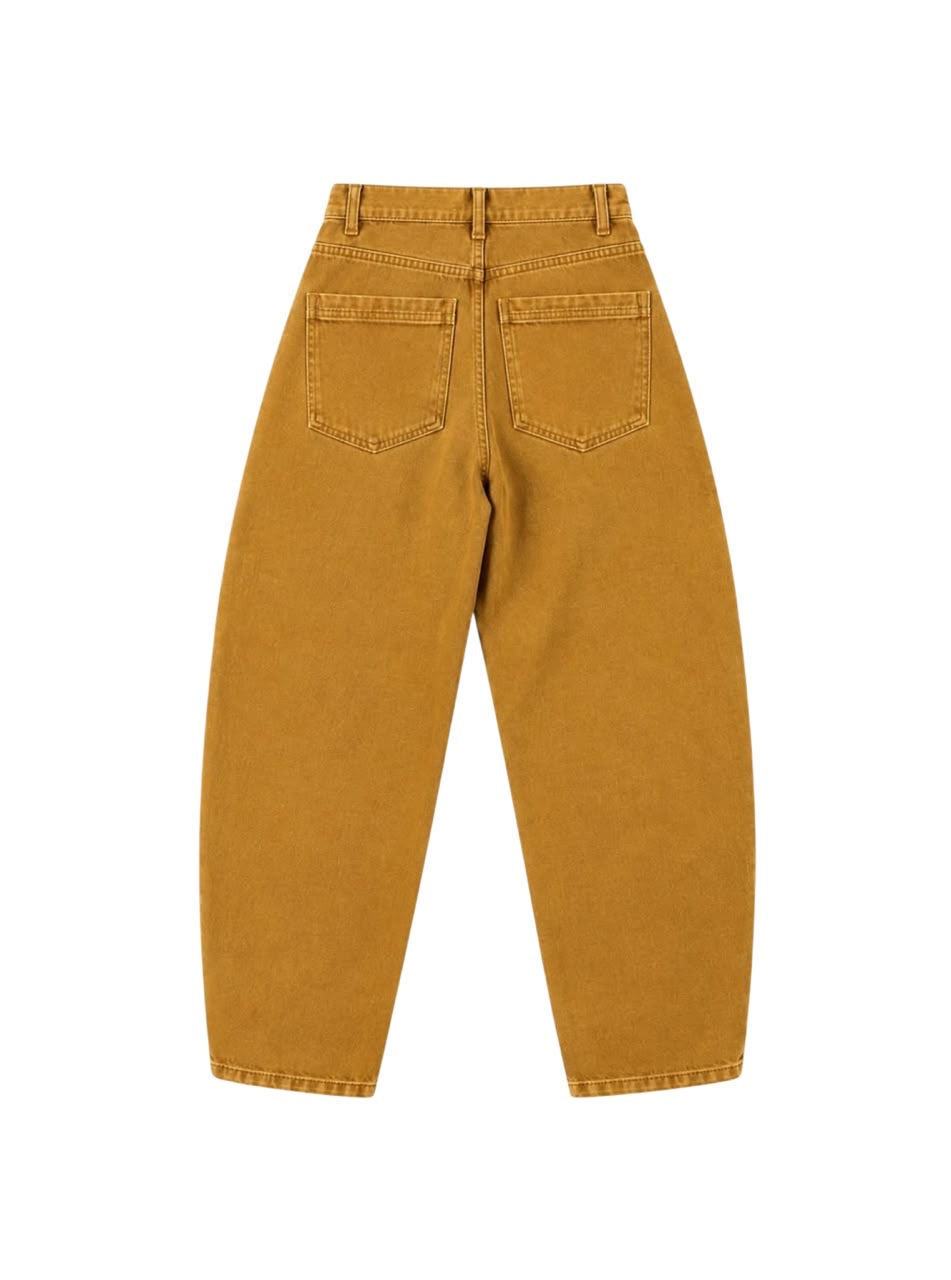 Pant Fedra Black Mustard Denim