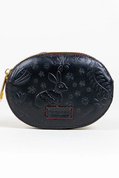 Oval Coin Purse Liebre Black