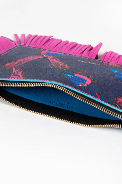 Mini Clutch Faisan Print