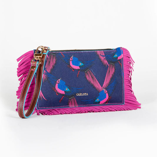 Mini Clutch Faisan Print