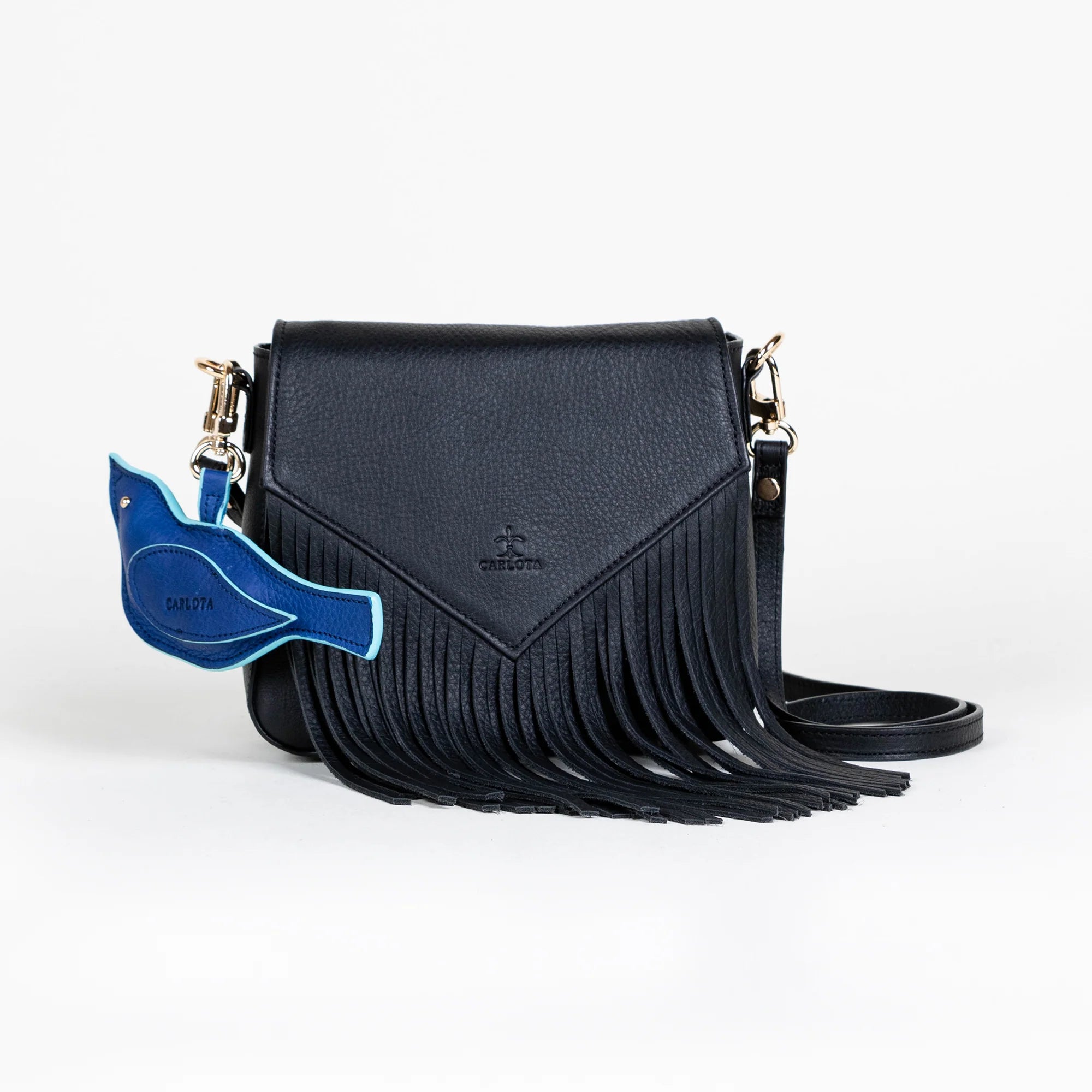 Crossbody Pajarito Fringe Black