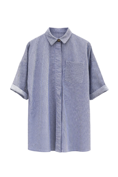 Long Shirt Lirica Denim Lines