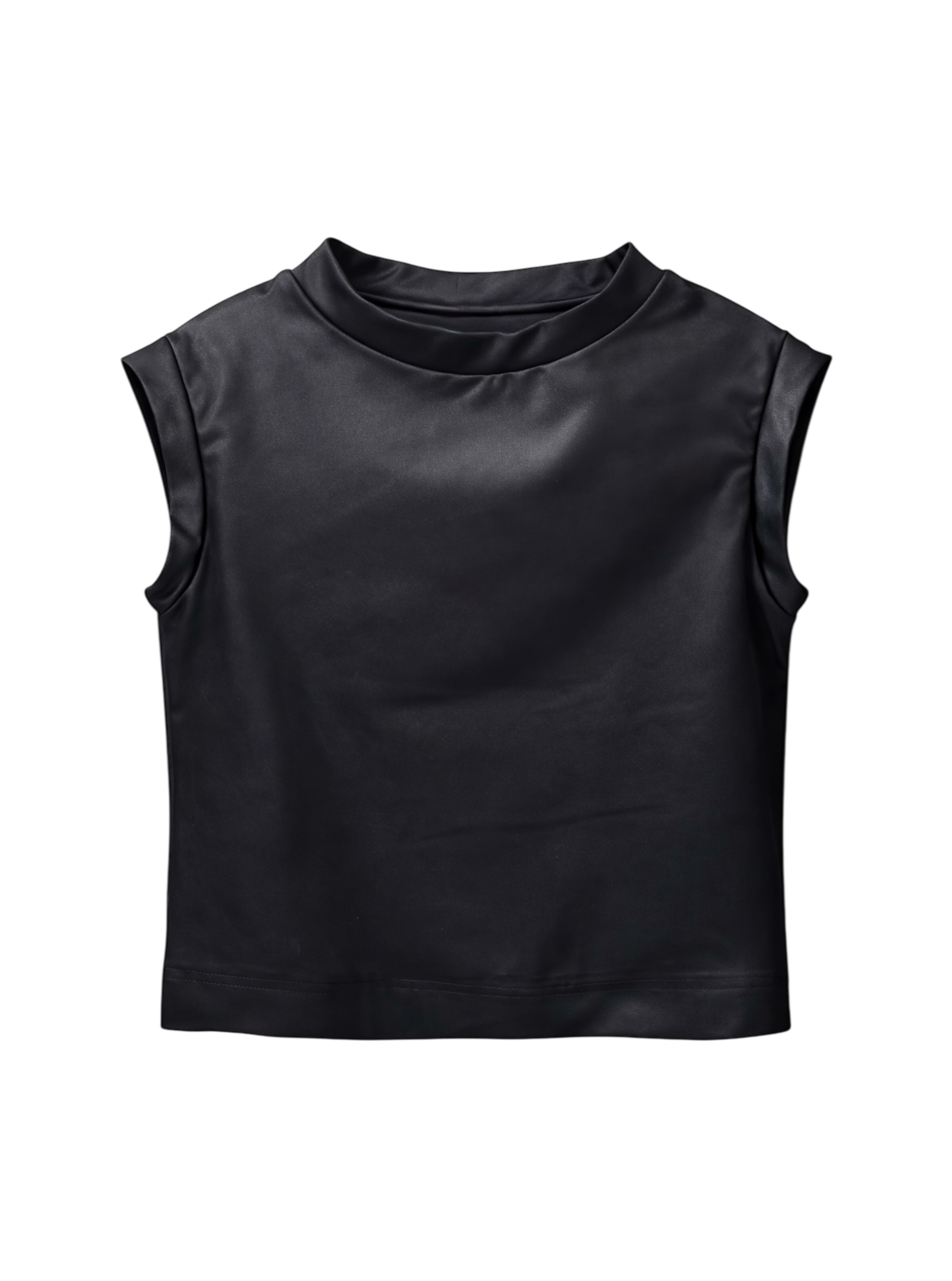 Crop Top Hanson Black Shine