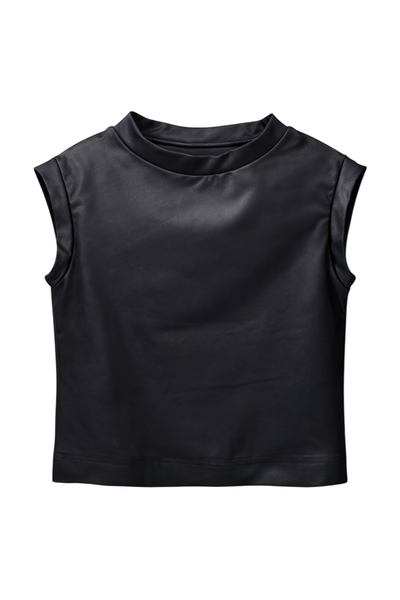Crop Top Hanson Black Shine