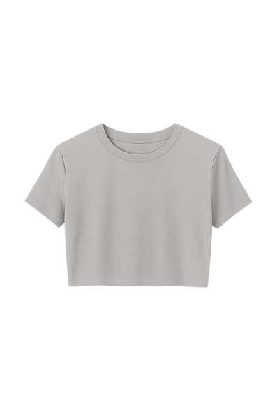 Crop Top Mura Gray
