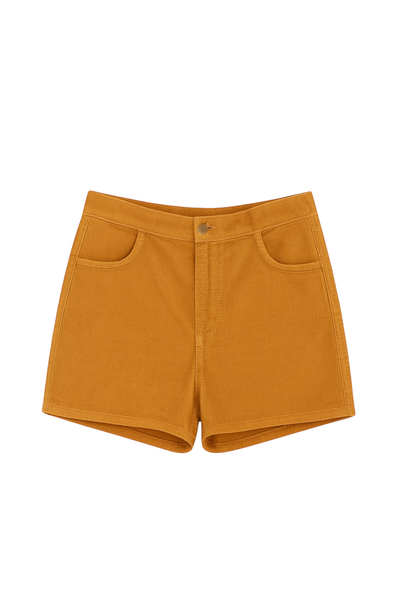Short Mica Corduroy Camel