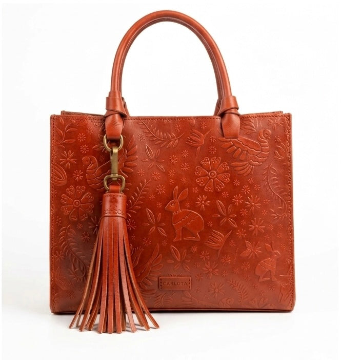Mini Tote Liebre Orange. CC376