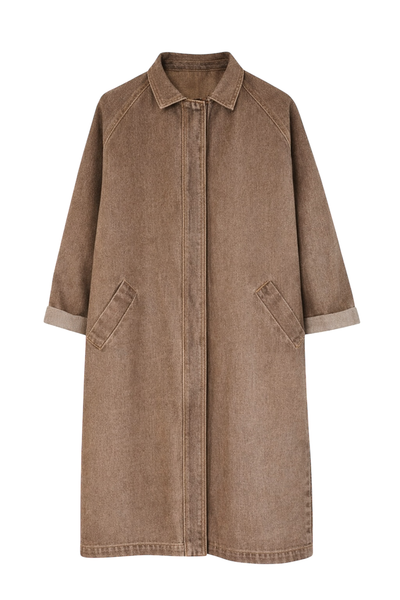Maxi Coat Olethea Stone Brown