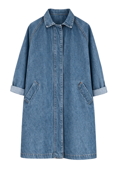 Maxi Coat Olethea Blue Stone
