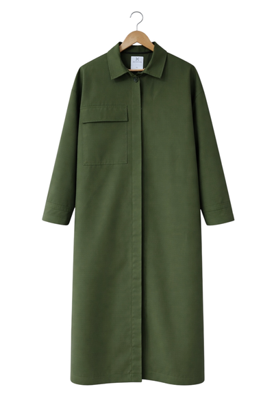 Maxi Coat Abby Military Green