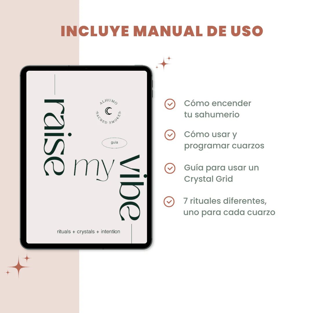Raise My Vibe - Kit De Cuarzos Para Elevar Tu Energía