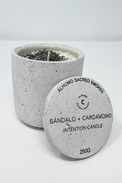 Concrete Candle White Sandalwood + Cardamom