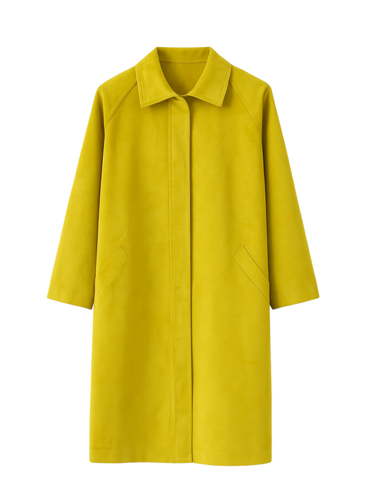 Maxi Coat Olethea Corduroy Yellow