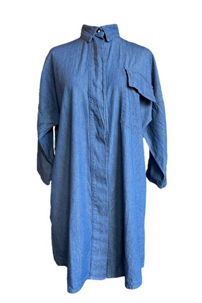 Long Shirt Lirica Denim Blue