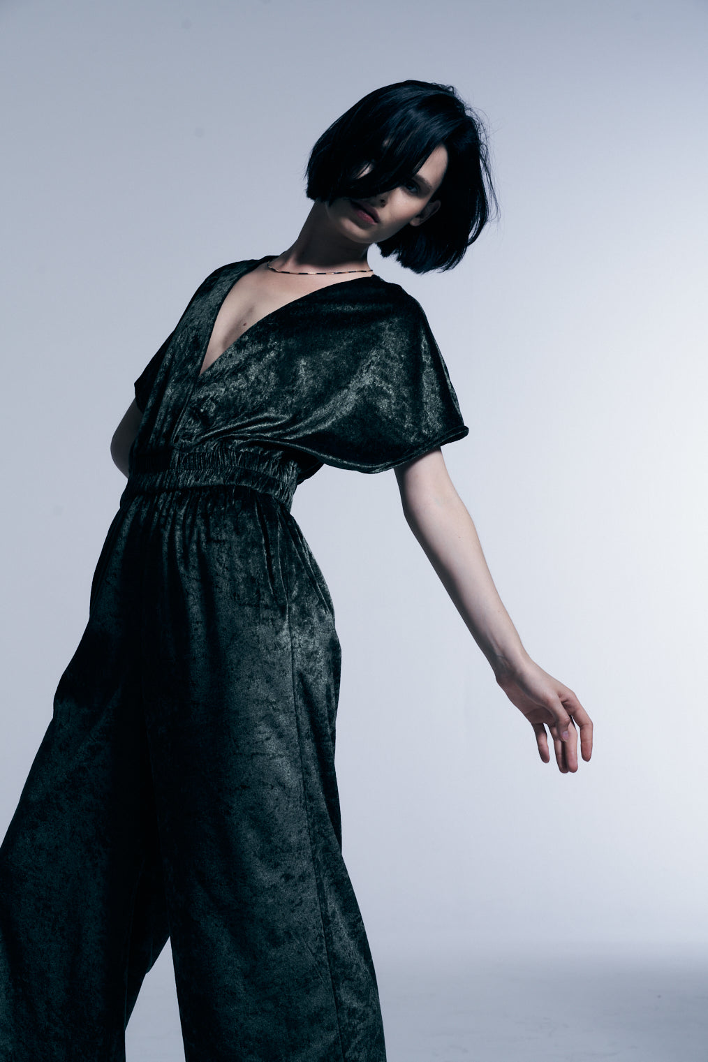 Jumpsuit Aure Velvet Olive