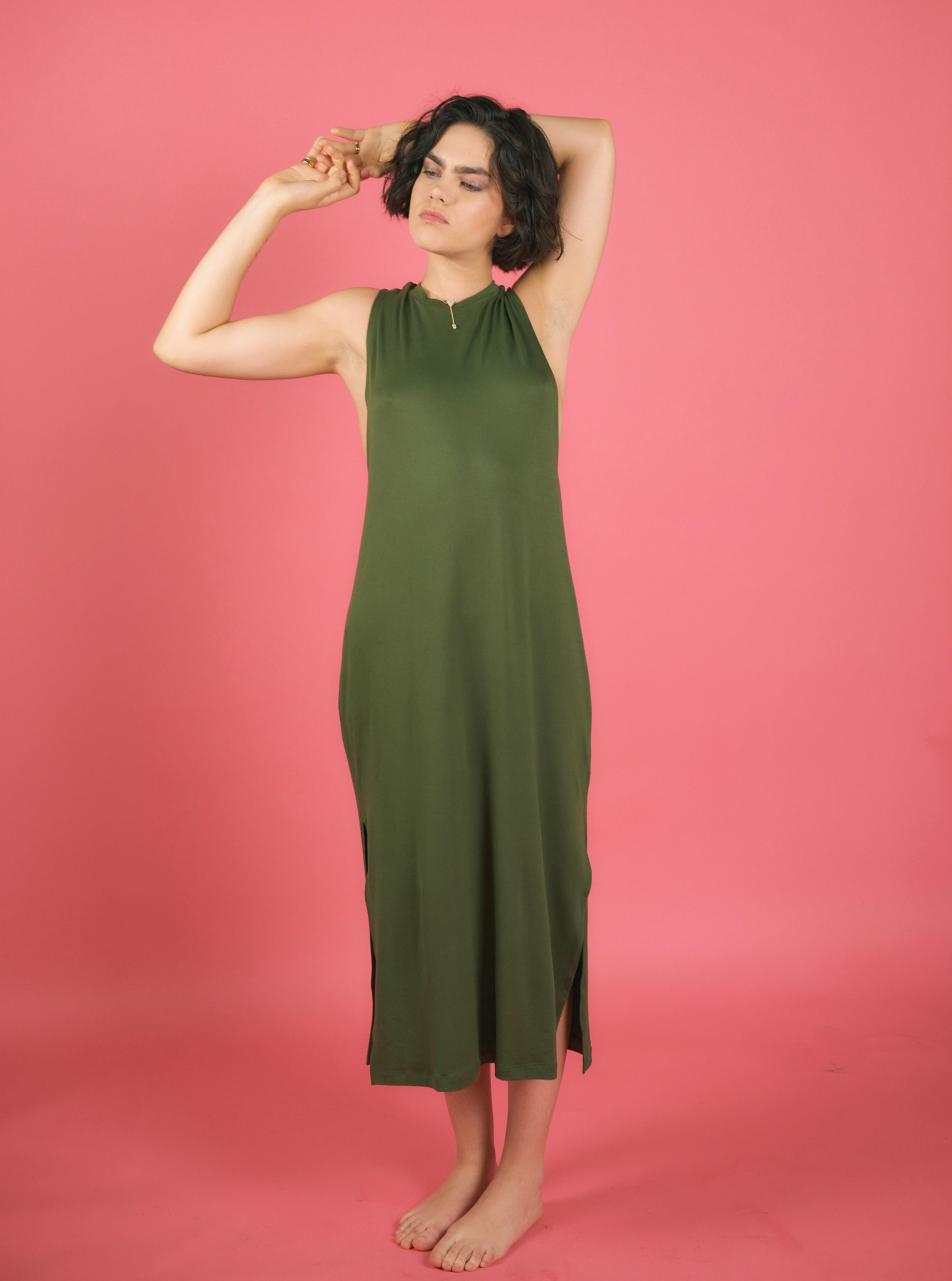 Dress Saula Olive