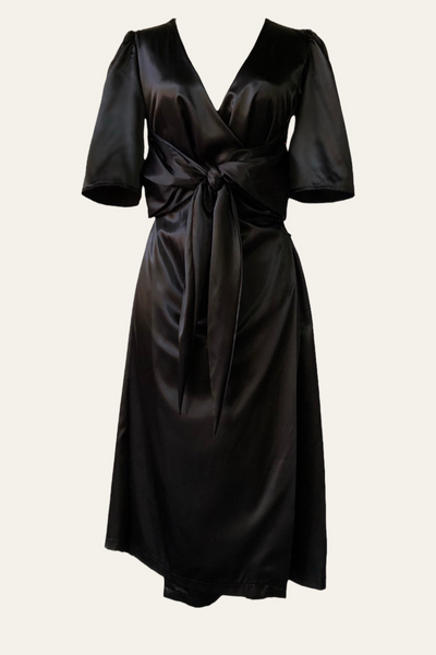 Satin Dress Luana Black