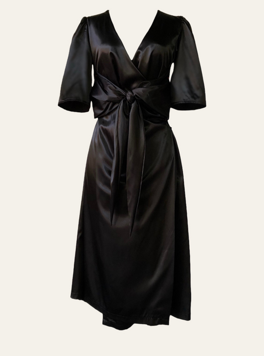 Satin dress Luana black
