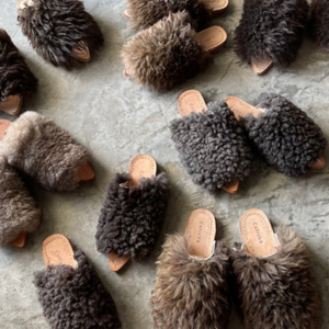 Mule Shoes Borreguito Dark