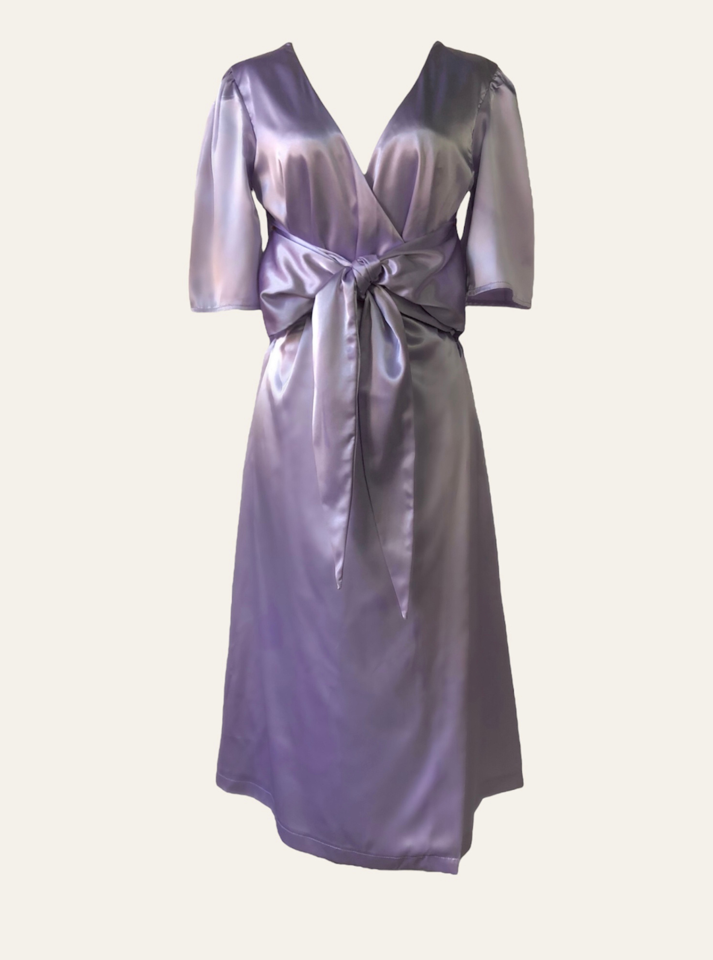 Satin Dress Luana Lilac