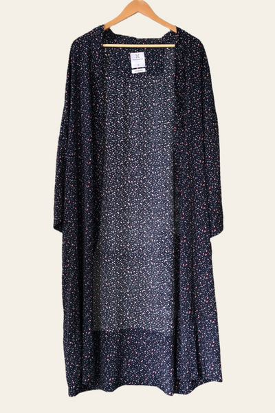 Kimono Rizpah Navy Flowers