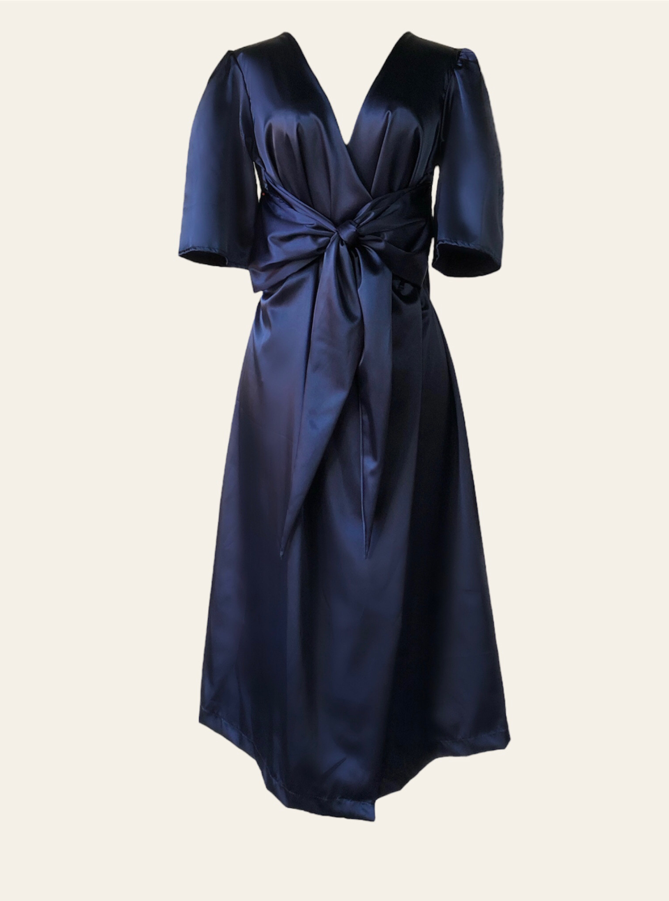 Satin Dress Luana Navy