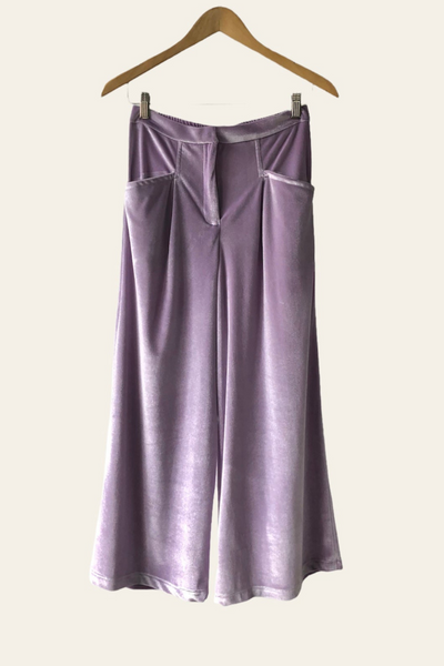 Pant Culotte Violeta Velvet Lilac
