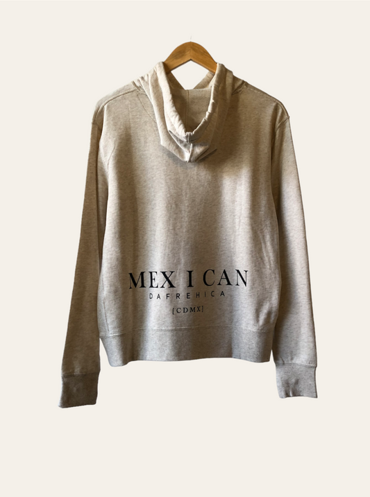 Hoodie unisex Terry pullover oatmeal MEX I CAN 2