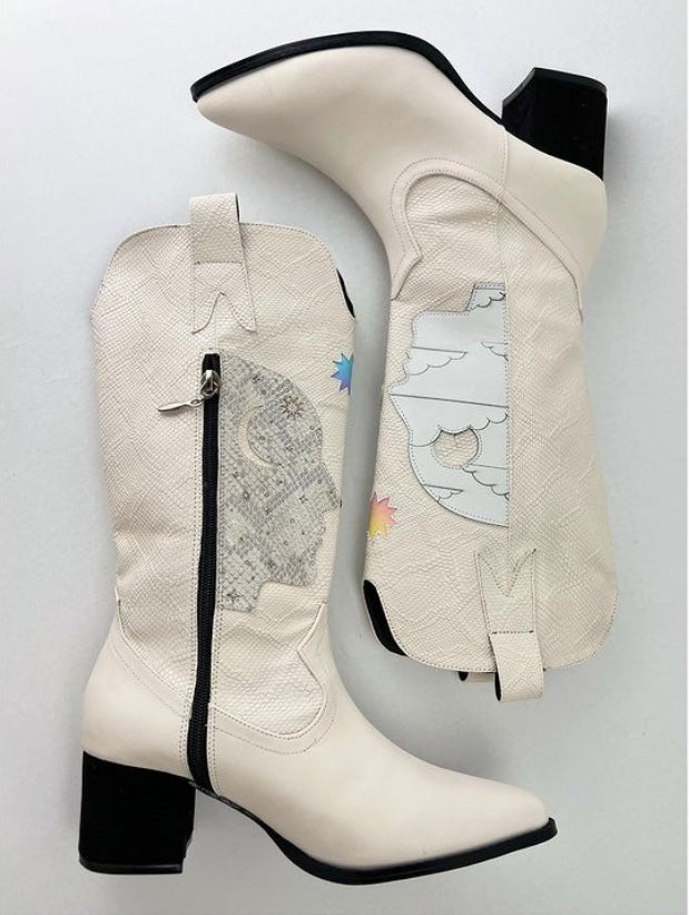 Tall Cowboy Boots Faces Raw