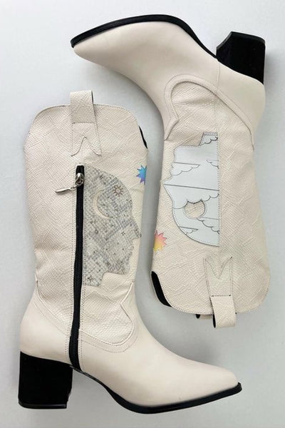 Tall Cowboy Boots Faces Raw