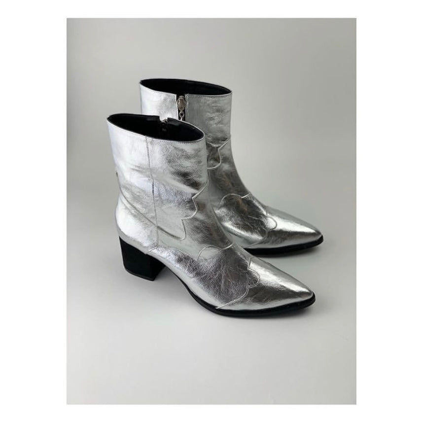 Cowboy Boots Silver