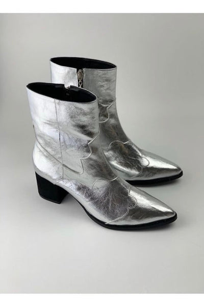 Cowboy Boots Silver